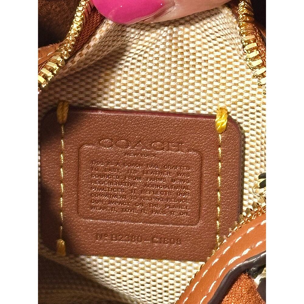 Coach Rogue 12 Mini C1808 Buttercup Yellow Leather Crossbody Bag 1941 - Picture 11 of 11